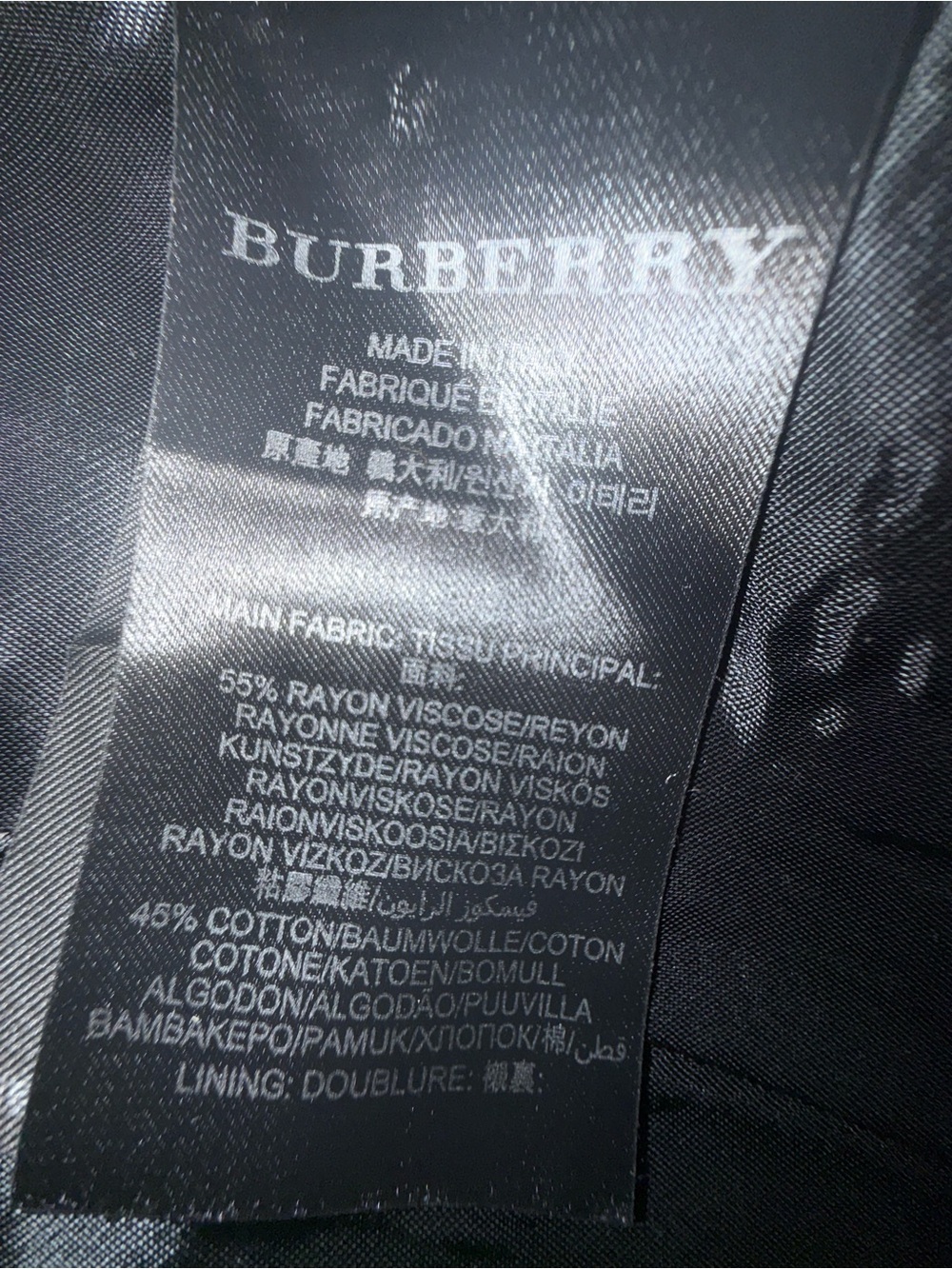 Burberry Striped Double-Breasted Trench Coat in Tan and Black - Picture 5 of 8